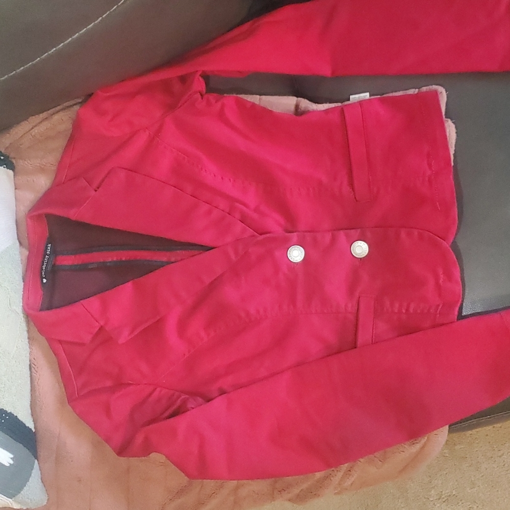 Red Fitted Blazer/Jacket